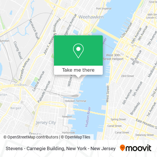 Stevens - Carnegie Building map