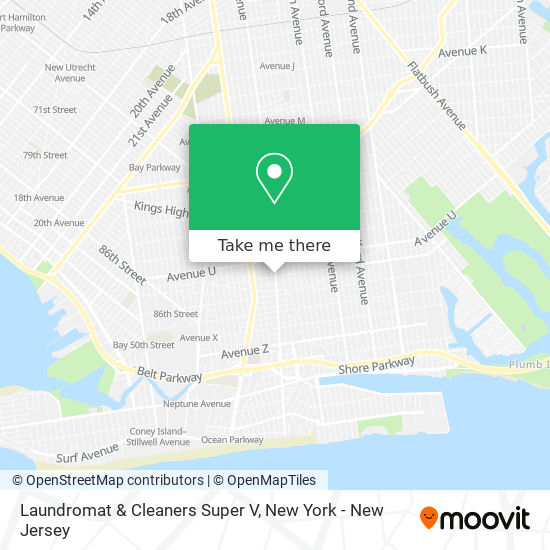 Laundromat & Cleaners Super V map