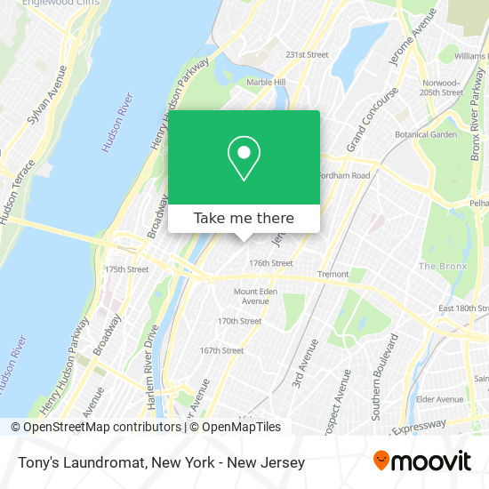 Tony's Laundromat map