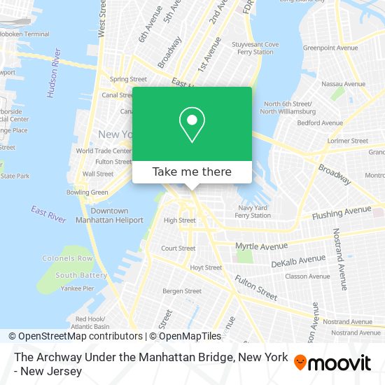 Mapa de The Archway Under the Manhattan Bridge