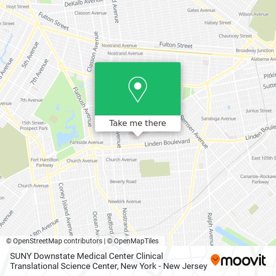SUNY Downstate Medical Center Clinical Translational Science Center map