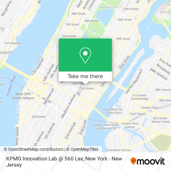 KPMG Innovation Lab @ 560 Lex map