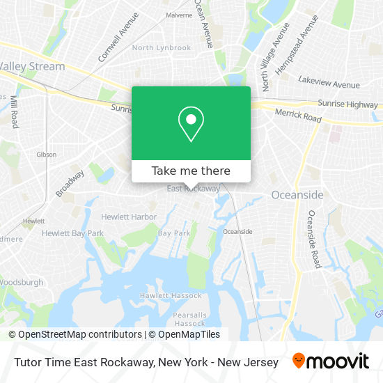 Mapa de Tutor Time East Rockaway