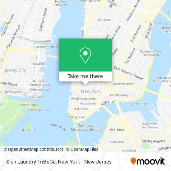Mapa de Skin Laundry TriBeCa