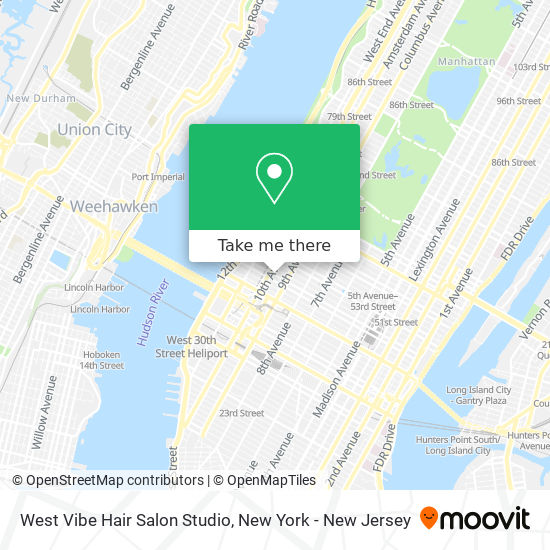 Mapa de West Vibe Hair Salon Studio