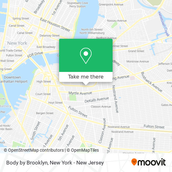 Mapa de Body by Brooklyn