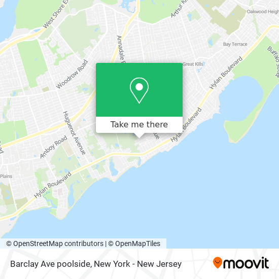Mapa de Barclay Ave poolside
