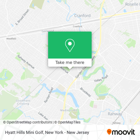 Mapa de Hyatt Hills Mini Golf