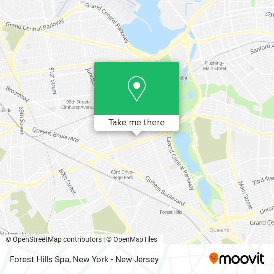 Forest Hills Spa map