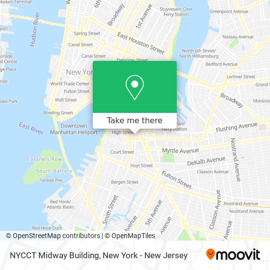 Mapa de NYCCT Midway Building