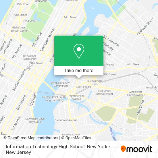 Information Technology High School map