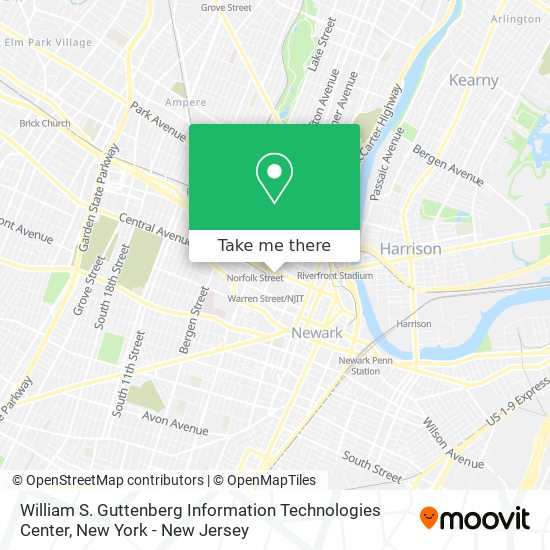 Mapa de William S. Guttenberg Information Technologies Center
