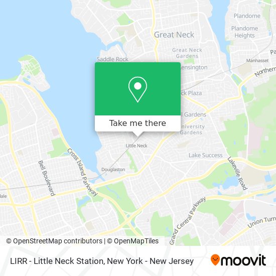 Mapa de LIRR - Little Neck Station