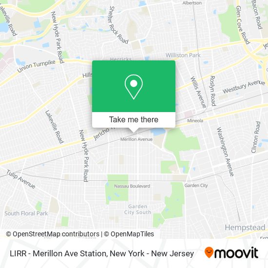 Mapa de LIRR - Merillon Ave Station