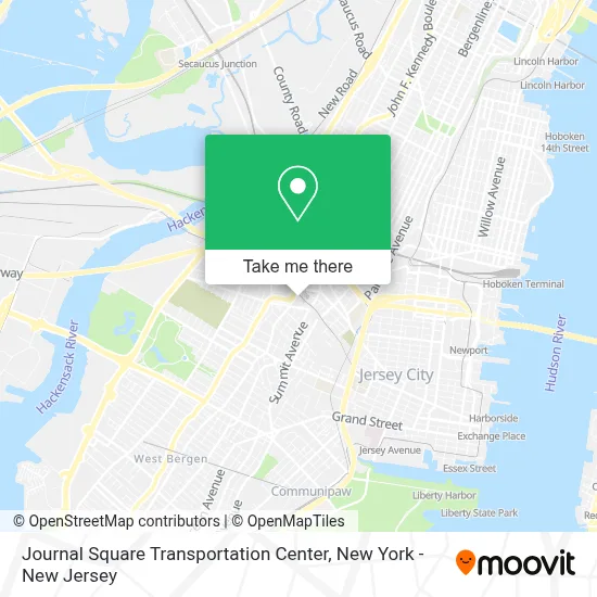 Journal Square Transportation Center map