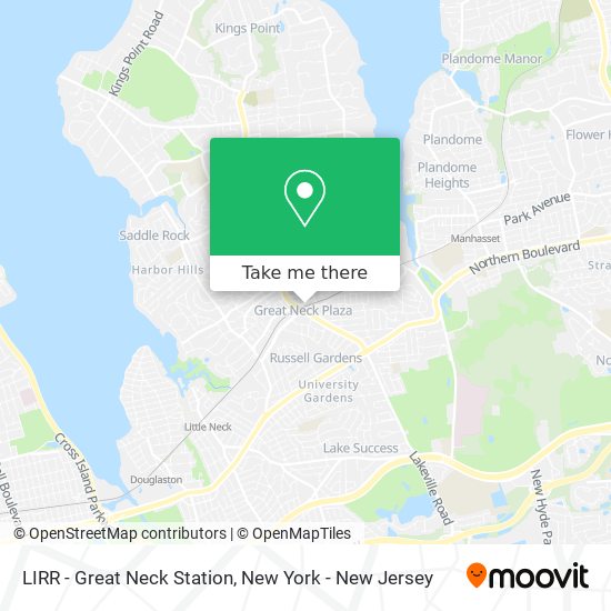 How to get to LIRR Great Neck Station in Great Neck Plaza Ny by