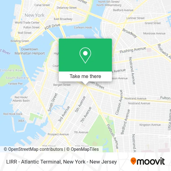 LIRR - Atlantic Terminal map