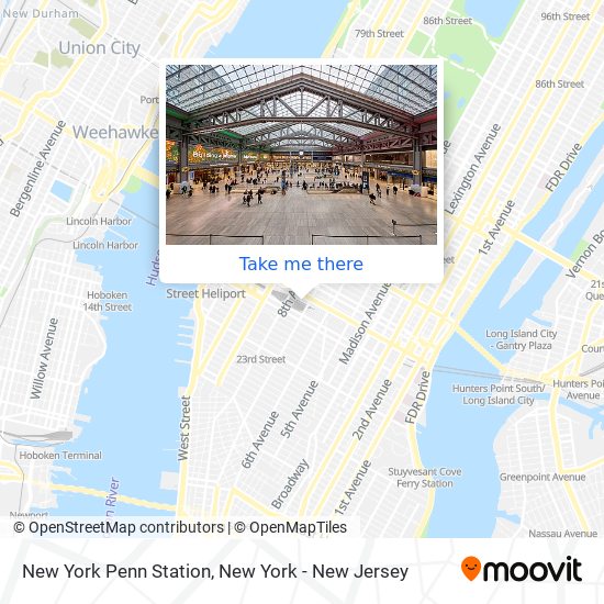 New York Penn Station map