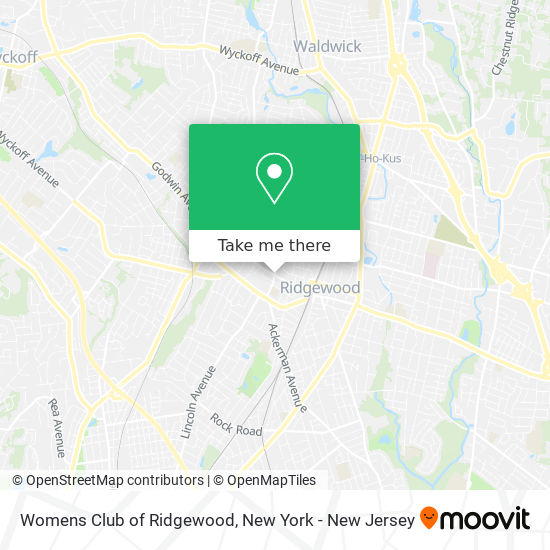 Mapa de Womens Club of Ridgewood