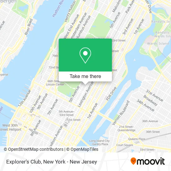 Explorer's Club map