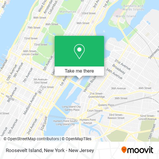 Roosevelt Island map