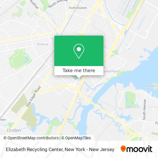 Elizabeth Recycling Center map