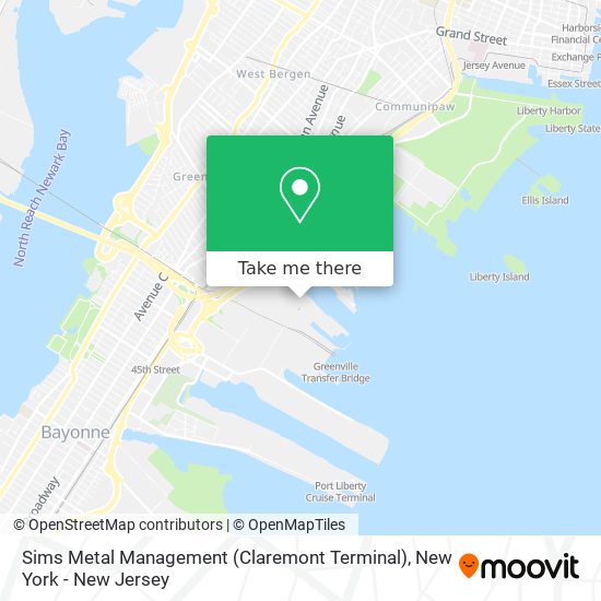 Mapa de Sims Metal Management (Claremont Terminal)