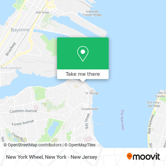 New York Wheel map