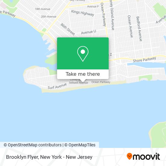 Brooklyn Flyer map