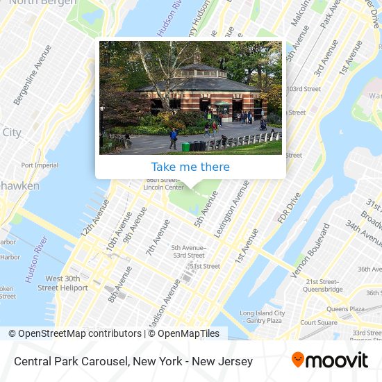Central Park Carousel map