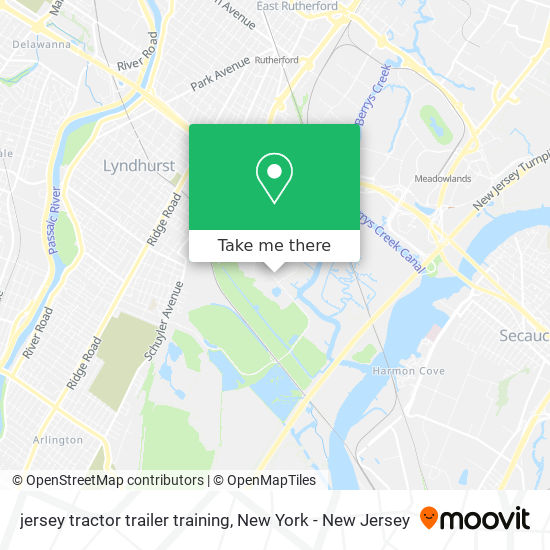 Mapa de jersey tractor trailer training