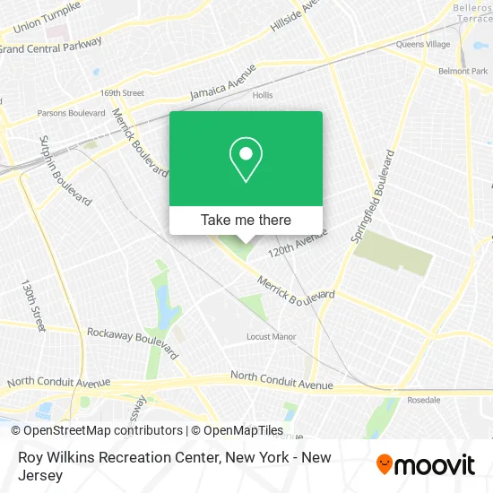Roy Wilkins Recreation Center map