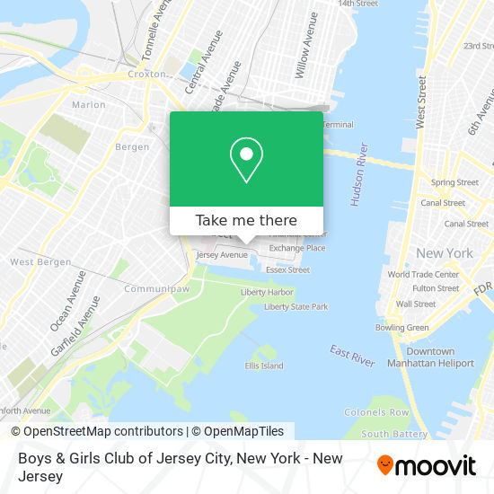 Mapa de Boys & Girls Club of Jersey City