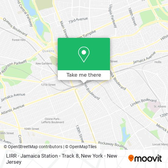 LIRR - Jamaica Station - Track 8 map