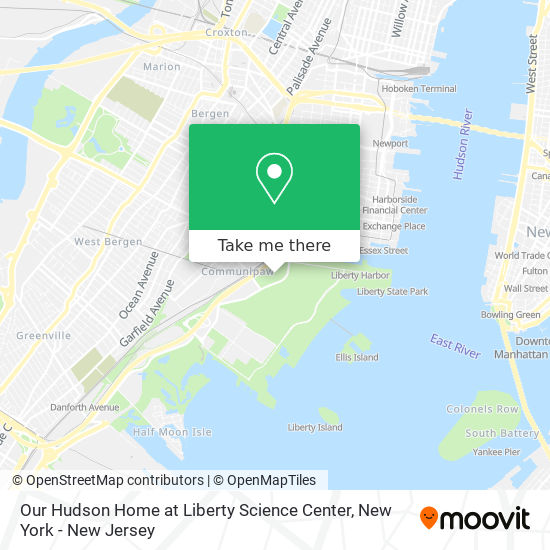 Our Hudson Home at Liberty Science Center map