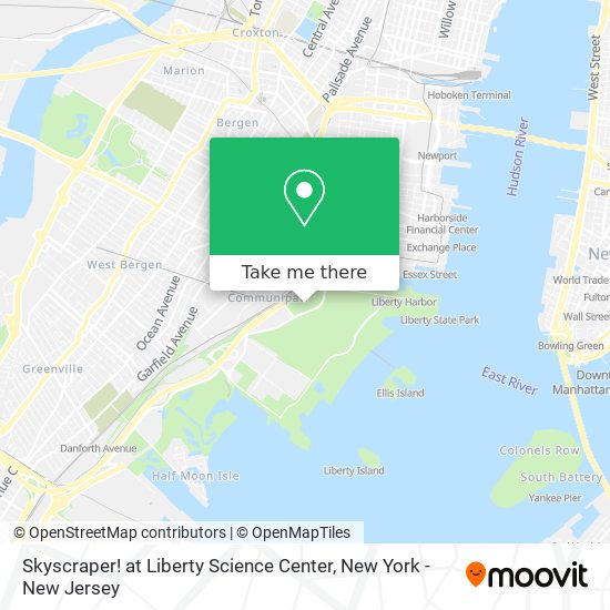 Mapa de Skyscraper! at Liberty Science Center