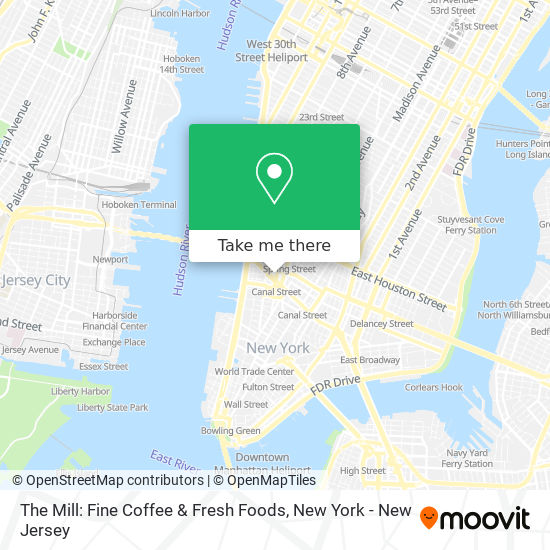Mapa de The Mill: Fine Coffee & Fresh Foods