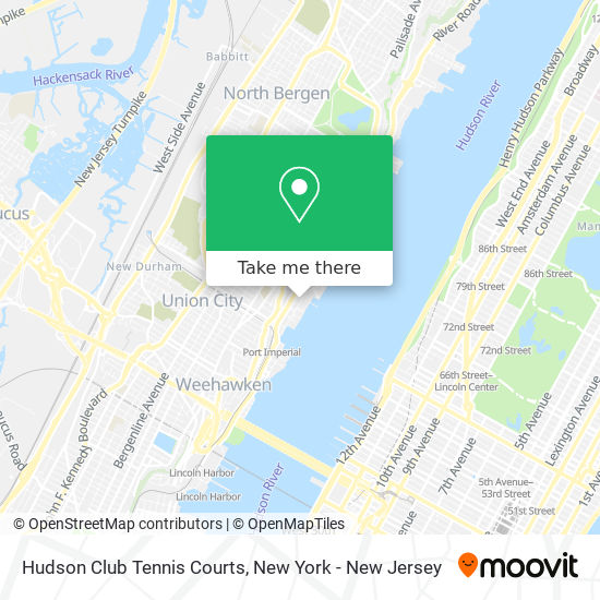 Mapa de Hudson Club Tennis Courts