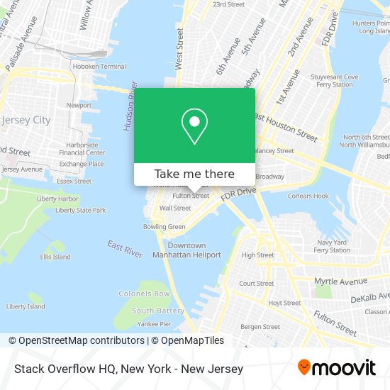 Stack Overflow HQ map