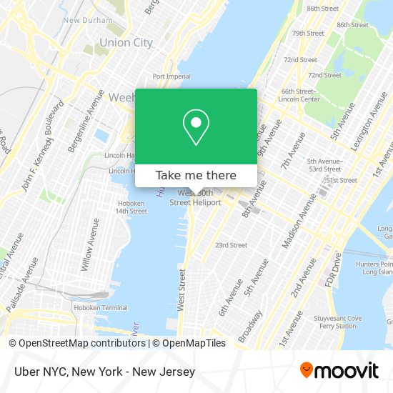 Uber NYC map