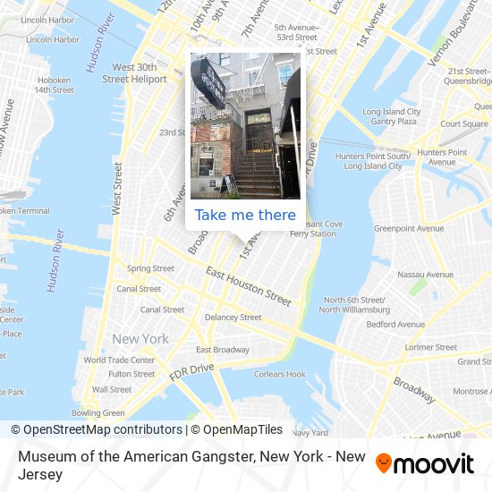 Museum of the American Gangster map