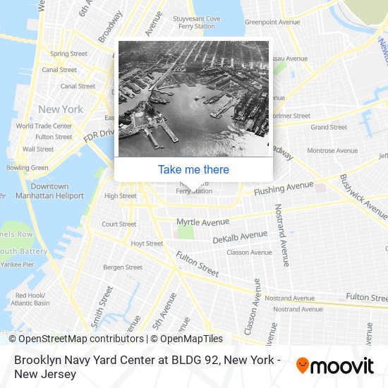 Mapa de Brooklyn Navy Yard Center at BLDG 92