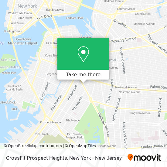 CrossFit Prospect Heights map