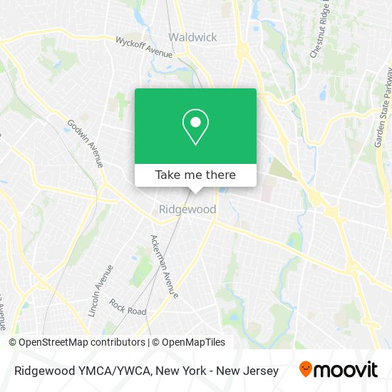 Ridgewood YMCA/YWCA map