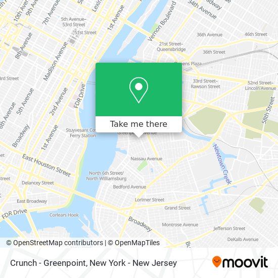 Crunch - Greenpoint map
