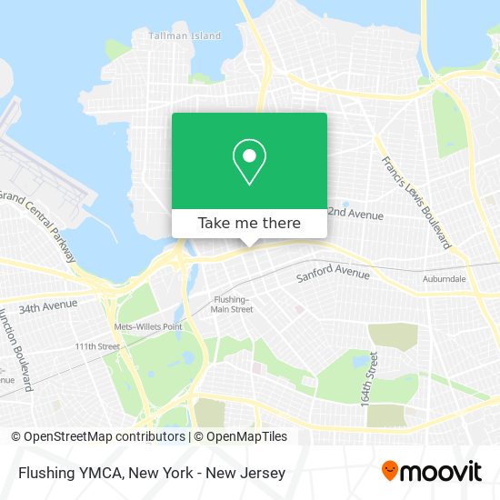 Flushing YMCA map