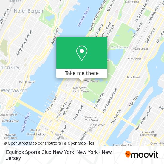 Mapa de Equinox Sports Club New York