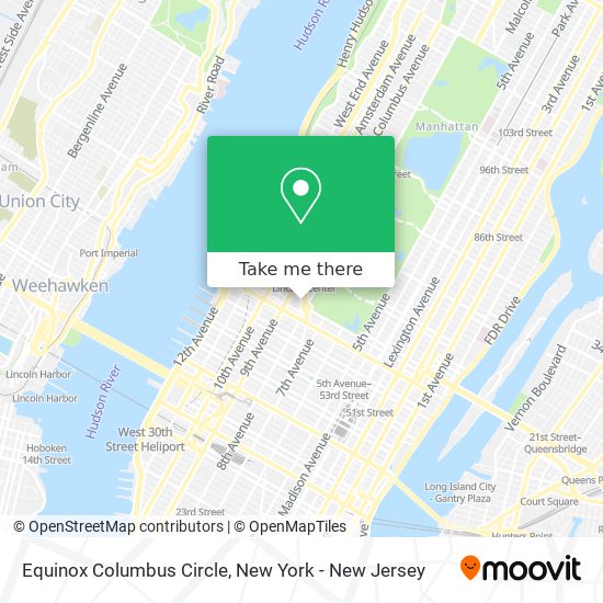 Mapa de Equinox Columbus Circle