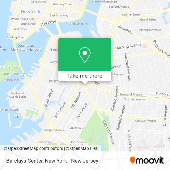 Mapa de Barclays Center