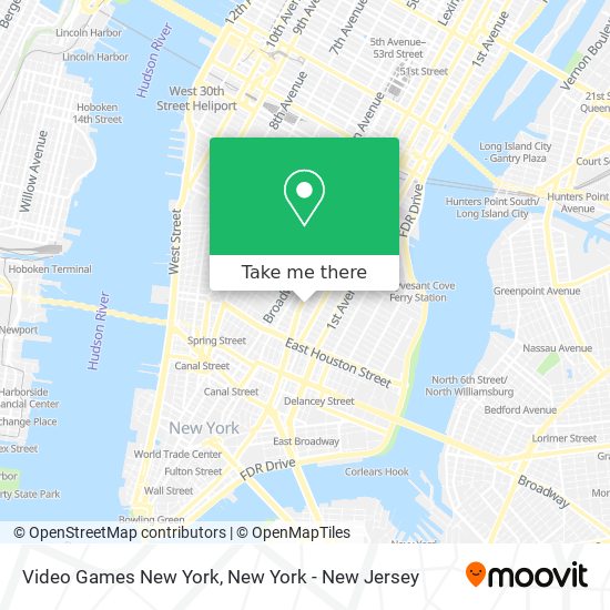 Video Games New York map